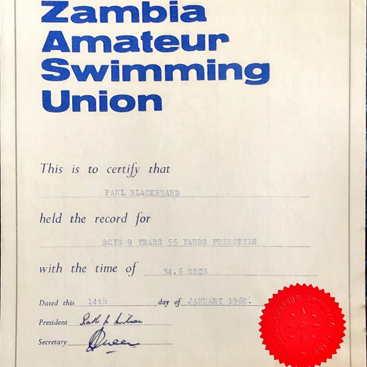 Zambia Amateur Swimming Union